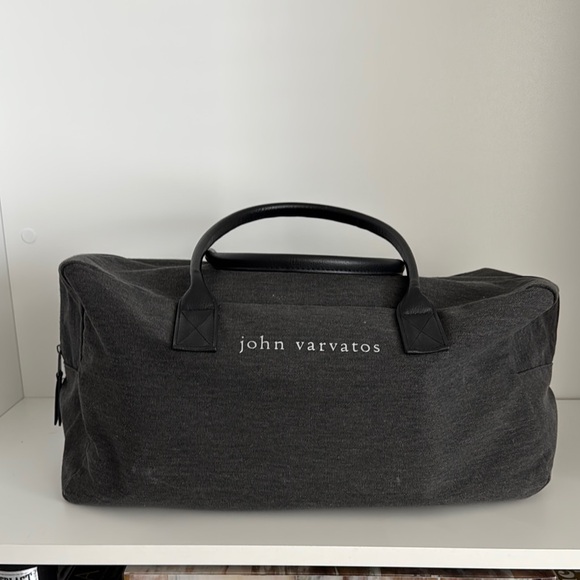 John Varvatos Black Duffel Bag - Picture 2 of 4